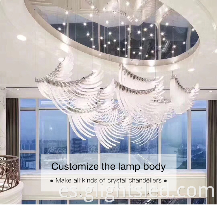 Nueva individualidad creativa diseño nórdico restaurante lámpara de lámpara de vidrio